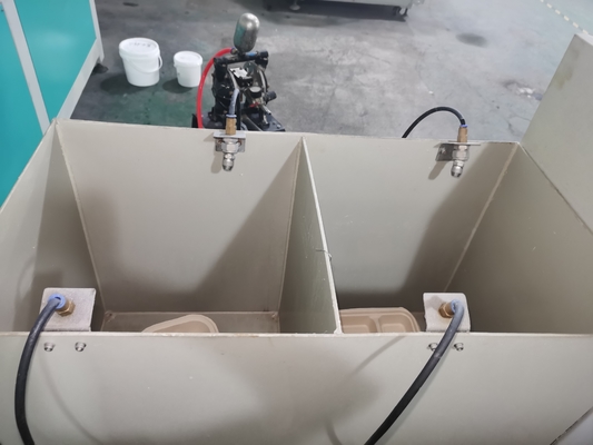 1100mm * 410mm * 1100mm Mesin penyemprotan untuk kontainer makanan pulp