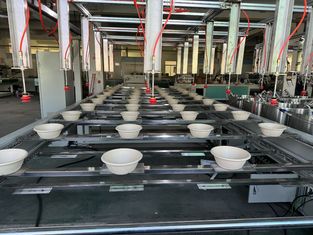 Mesin Lapisan Spin Full Automatic Coating Line 24 Station Untuk Produk Pulp Molded