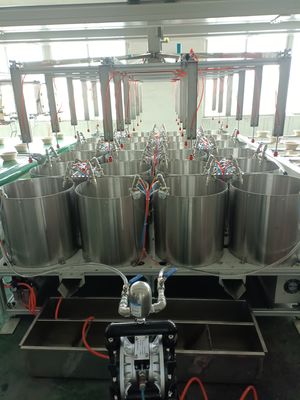 Garis produksi lapisan spin cetakan pulp adsorpsi vakum basis berputar