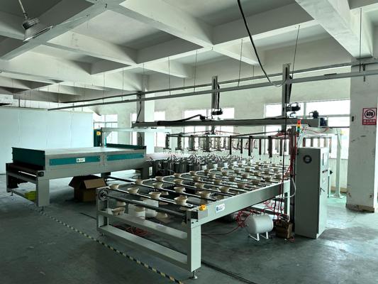 Modular High-Throughput Rotary Spin Coating Production Line untuk Barrier Internal Pulp Molded