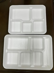 Bowl Lid Food Packaging Tray Coating Untuk Air Minyak Panas Proof Enam Stasiun Spin Coating Machine Untuk Bambu Paper Gula