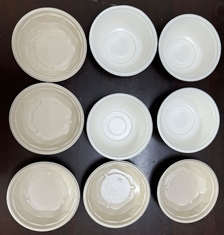 Bowl Lid Food Packaging Tray Coating Untuk Air Minyak Panas Proof Enam Stasiun Spin Coating Machine Untuk Bambu Paper Gula