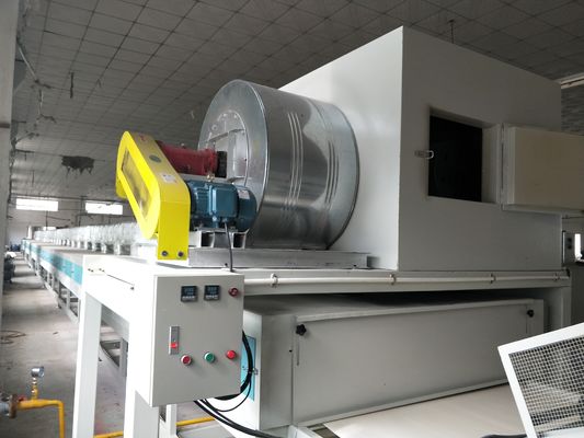 Gas alam-dipanaskan pengeringan & Spin Coating Line untuk Cement Fiber Board dan Kalsium Carbonate Board