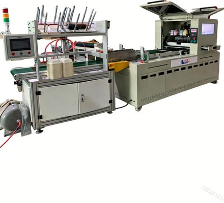 Printer digital kecepatan tinggi dengan kecepatan cetak 150 m/menit yang dapat disesuaikan hingga lebar 2.500 mm dan konfigurasi CMYK + putih + varnis