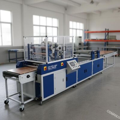 Mesin laminasi panel lebar 1300mm kecepatan tinggi untuk permukaan furnitur tahan goresan