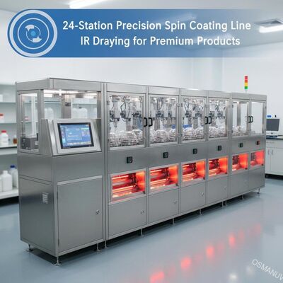 Lini Pelapisan Putar Presisi 24-Stasiun dengan Pengeringan IR untuk Produk Premium