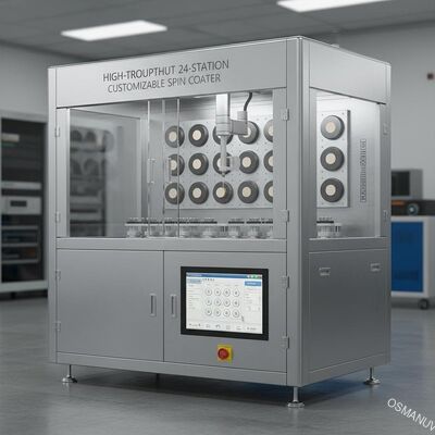 High-Throughput 24-Station Disesuaikan Spin Coater untuk Lapisan Wafer Industri