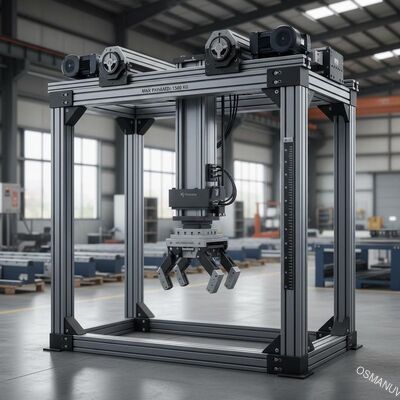 High-Load Modular Gantry Robotic Manipulator dengan Stroke dan Payload yang dapat disesuaikan untuk aplikasi tugas berat
