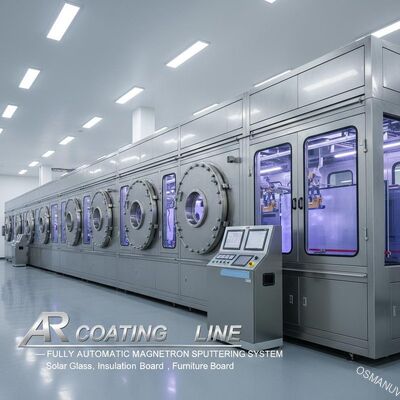 Anti-Reflective (AR) Coating Line for Solar Glass,Insulation Board,Acrylic,Furniture Board - Sistem Sputtering Magnetron yang sepenuhnya otomatis