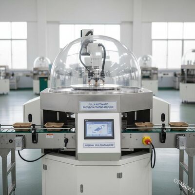 Lini Pelapisan Putar Internal untuk Produk Cetakan Pulp - Mesin Pelapisan Presisi Otomatis Penuh