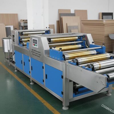 20m / Min MDF Multifungsi Hot Melt Roller Coater Lebar Kepraktisan