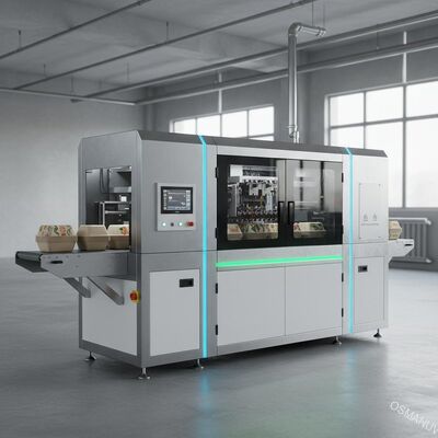 Printer digital satu jalur berkecepatan tinggi untuk wadah makanan pulp cetakan