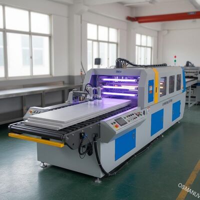 380V 80mm Tebal Otomatis Memuat Mesin Lukisan Uv Penggunaan Kalsium Silikat