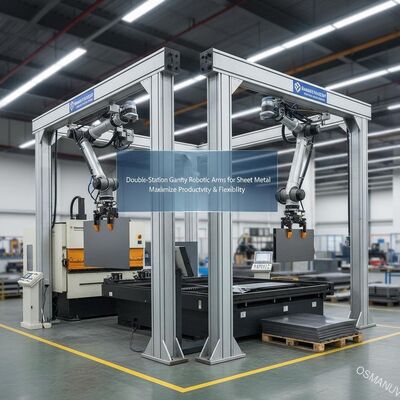 Double-Station Gantry Robtic Arms for Sheet Metal Memaksimalkan Produktivitas & Fleksibilitas