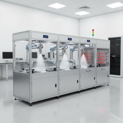 Precision Ultrasonic Spray Coating Line dengan Multi-Station Spray dan Kontrol Suhu & Kelembaban