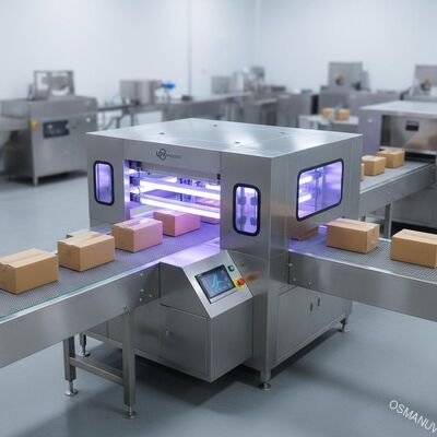 Mesh Belt UV Food Irradiation Machine Untuk Paket Papan Karton