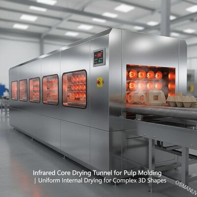 Infrared Core Drying Tunnel untuk Pulp Molding.