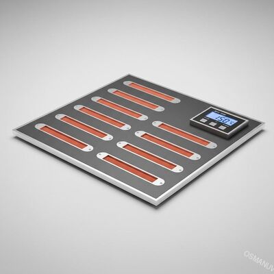 Pengontrol Suhu BKC Sistem Pengeringan Inframerah Bahan Papan A3