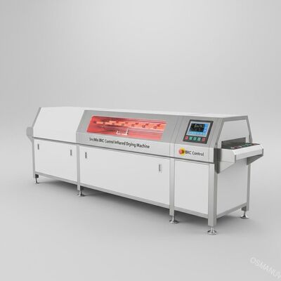5m / Min BKC Control Stainless Steel Mesin Pengeringan Inframerah Komputer Putih