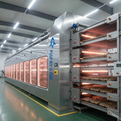 Terowongan Kiln Pengering Inframerah Kecepatan Tinggi untuk Pencetakan Pulp | Lini Produksi Pengeringan Kontinu Multi-Lapisan