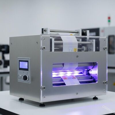 Pencetakan permukaan label perekat diri tinta UV atau mesin penyembuh iradiasi sinar UV violet pernis