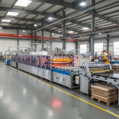 Mesin laminasi panel universal untuk papan logam, kaca & furnitur - jalur produksi efisiensi tinggi