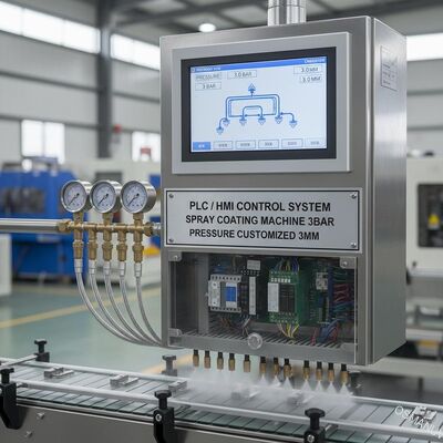 Sistem Kontrol PLC / HMI Mesin Pelapis Semprot Tekanan 3bar Disesuaikan 3mm