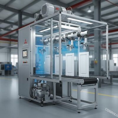 60KW Mitsubishi Servo Motor Spray Coating Equipment Untuk Panel Pintu