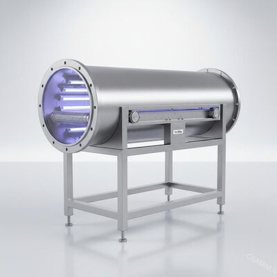 Sus 304 Stainless Steel Tube Light Wave Mesin Iradiasi UV 1m / Min