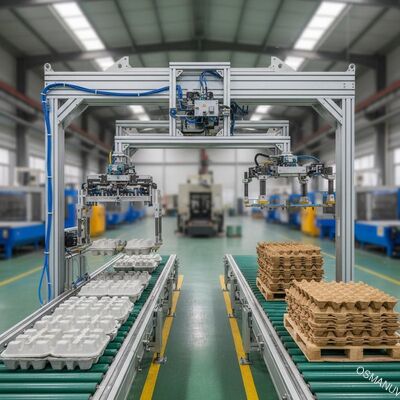 Robot Gantry Otomatis Berkecepatan Tinggi untuk Pencetakan Pulp - Sistem Penanganan dan Penumpukan yang Disesuaikan untuk Cetakan Basah dan Kering