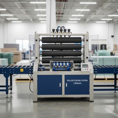 L300mm 20m / Min Roller Coating Equipment Untuk Papan Magnesium Kaca