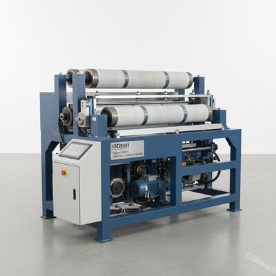 ISO9001 1320mm Lebar Mesin Pelapis Tiga Roll Logam Plastik