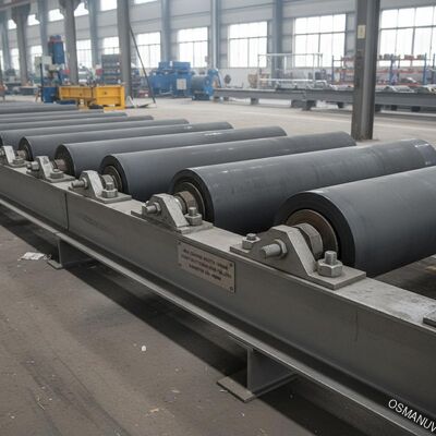 Lebar Lapisan Maksimal 1000mm Rol Conveyor Tugas Berat Dengan Diameter 200-400mm