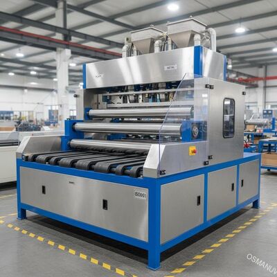 ISO9001 Lebar 1320mm Plastik Logam Tiga Mesin Roll Coating
