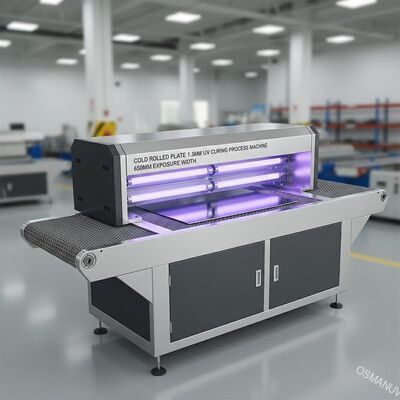 Cold Rolled Plate 1.5mm Uv Curing Process Machine Lebar Eksposur 650mm
