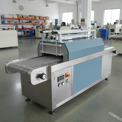 3m / Min Tinggi Disesuaikan UV Curing Machine 480mm Conveyor Mesh Width