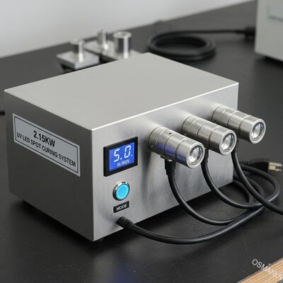 5m / Min 2.15KW Uv Led Spot Curing System Dengan 1.5 Cold Rolled Plates