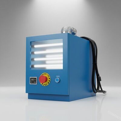 380V 50HZ Biru 55KW Uv Light Curing System Emergency Switches