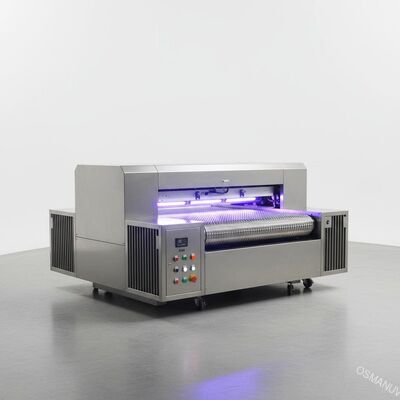 18KW 1.5mm Tebal Uv Floor Curing Machine Dengan  Mesh Belt