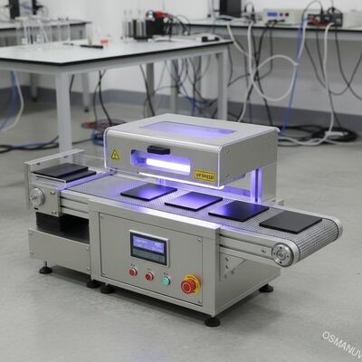 Kompak UV Mesin penyembuhan untuk panel datar. R & D dan produksi batch kecil Komposisi lini produksi