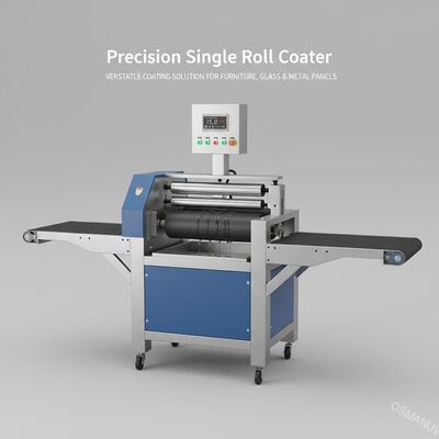 Precision Single Roll Coater untuk Furnitur, Panel Kaca & Logam. Solusi Lapisan Serbaguna