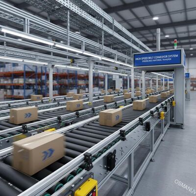 Sistem Conveyor High Speed Belt untuk Transfer Material yang Cepat dan Rasional