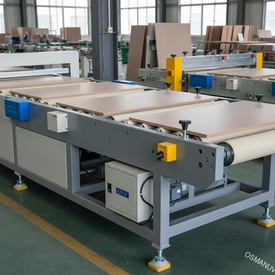 PVC 0.75KW 1320mm Width Conveyor Belt Machine Untuk Perabotan Panel