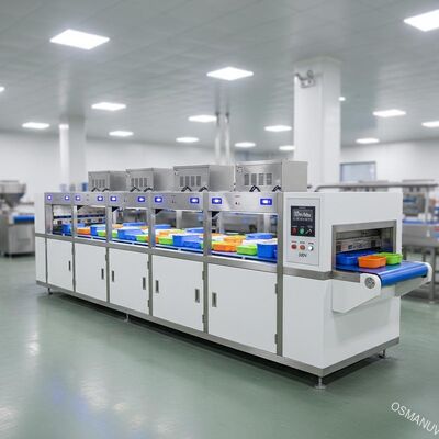 10m/Min Mesin pengering gelombang mikro 380V Untuk kotak makan siang