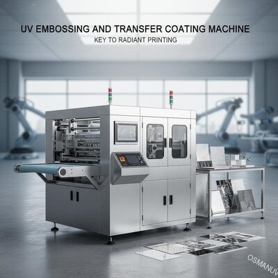 UV Embossing And Transfer Coating Machine Kunci untuk Percetakan Vibrant