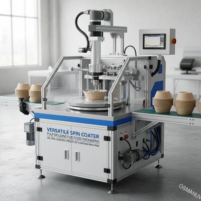 Serbaguna Spin Coater Pulp Molding Untuk Makanan Kemasan Minyak Dan Kebocoran Proof UV Coating Machine