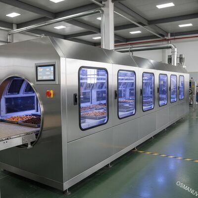 Industri 380V 10m/Min Mesin Pengering Mikrowave Makanan Untuk Kotak Papan Tanah