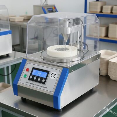 Stasiun Kerja Tunggal Spin Coater Paper Pulp Molding For Food Packaging Sertifikasi CE