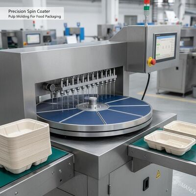 Precision Spin Coater Pulp Moulding Untuk Pengemasan Makanan Lapisan Air Berbasis Water Proof