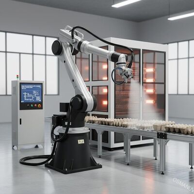 Sistem Lukisan Semprot Robot Cetakan Pulp 380V 50HZ